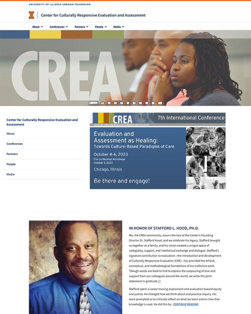 CREA website screenshot