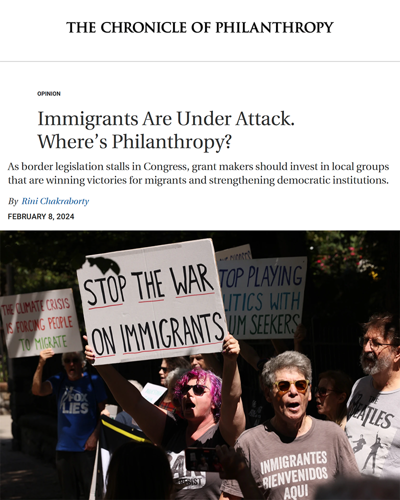 Immigrants Are Under Attack. Where's Philanthropy?