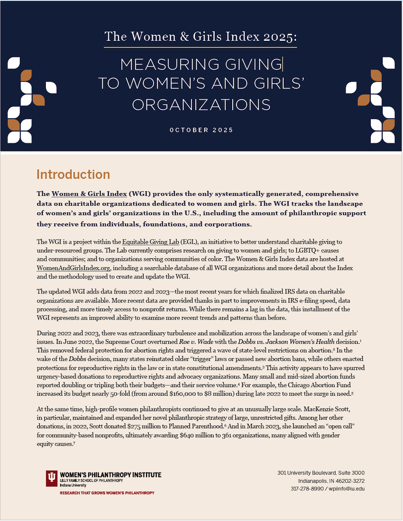 The Women & Girls Index 2025