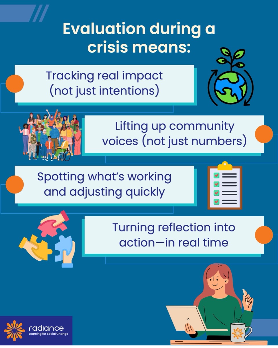 Evaluation during a crisis
