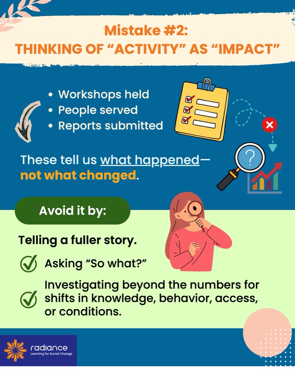 Mistake #2: Thinking of "Activity" as "Impact"