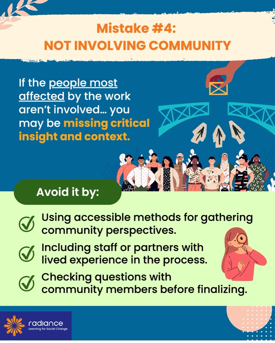 Mistake #4: Not involving community