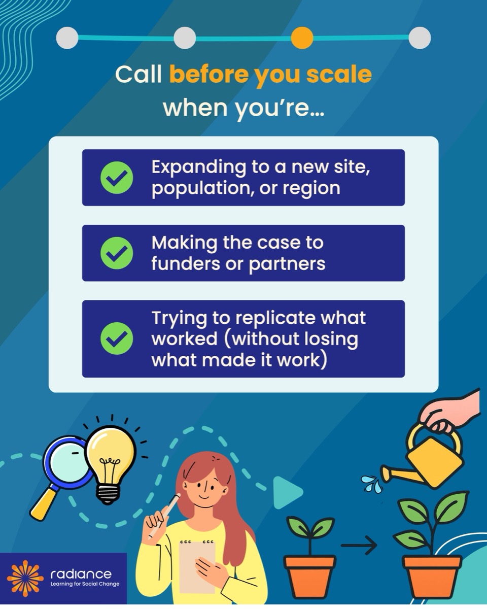 Call before you scale