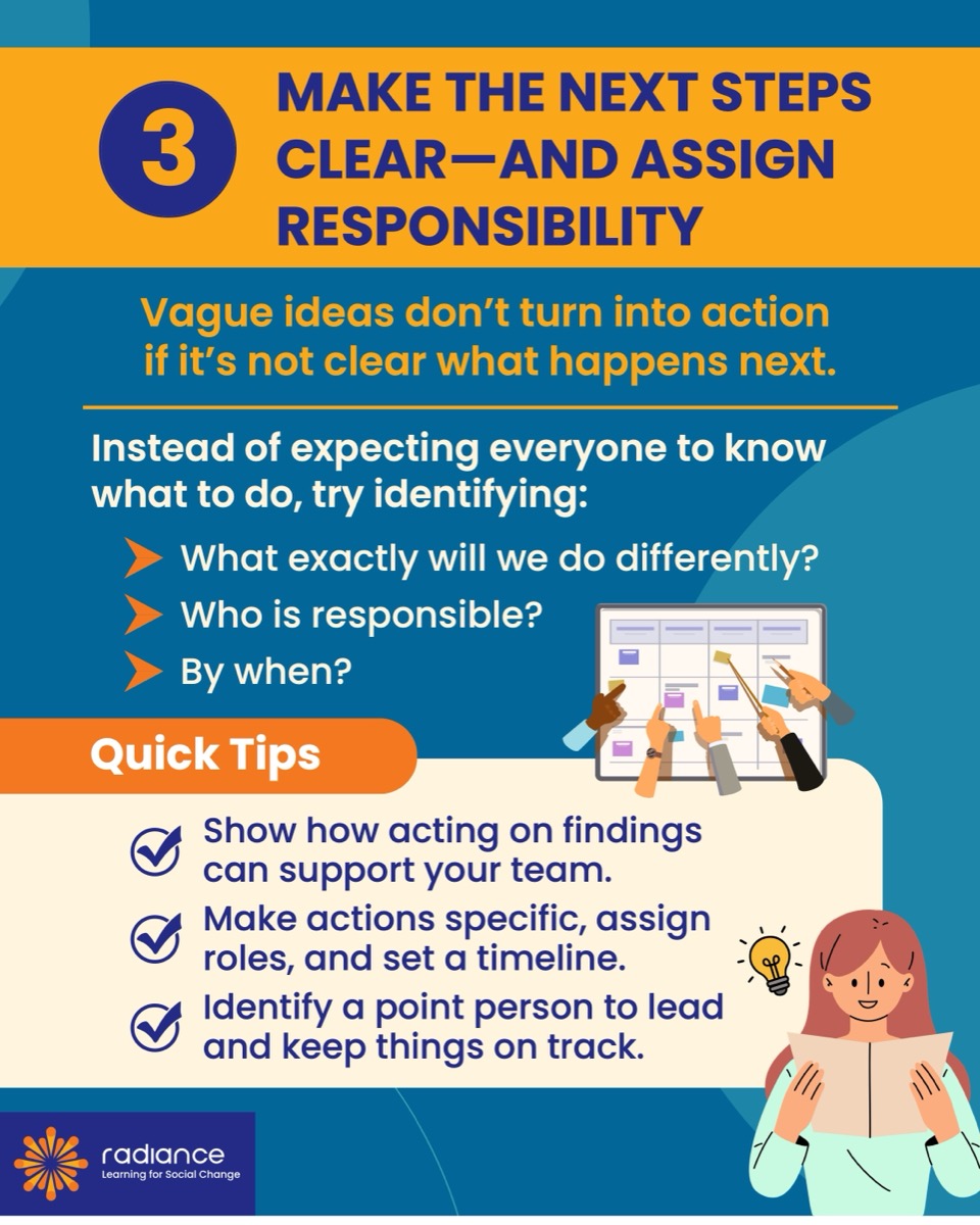 3 Make the next steps clear